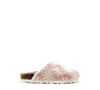 Veganer Kids PET Snow Clog "thies ®" aus zertifizierter Biobaumwolle rose (rosa) 35