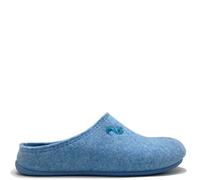Veganer Slipper "thies ® PET", fair, mit Wechselfussbett light blue (hellblau) 38