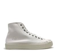 Veganer Sneaker "nat-2 Mono" aus zert. Biobaumwolle, Bambus, Kork, Zuckerrohr und rec. Gummi white (weiss) 42