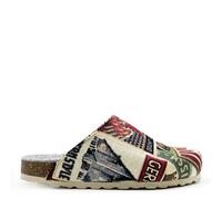 Veganer "thies ® Eco World Travel Clog" aus gewebtem Textil grey (grau) 40