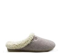 Veganer "thies ® Organic Cozy Slipper" aus Biobaumwolle taupe 37