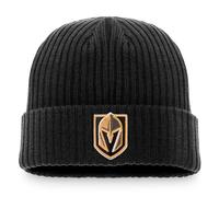 Vegas Golden Knights NHL Fanatics Core Beanie Mütze Schwarz Schwarz