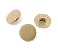 Vehi Mercatus 5er Set Mittelalter Knöpfe aus Messing Gold blank