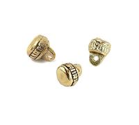 Vehi Mercatus 5er Set Mittelalter Knöpfe aus Messingguss