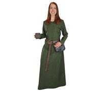 Vehi Mercatus Klassisches Mittelalter Kleid Amalie - Baumwolle- Blau, Rot, Gr??n, Schwarz, Natur Braun- Mittelalter, LARP, Reenactment (DE/NL/SE/PL, Alphanumerisch, M, Regular, Regular, Gr??n)