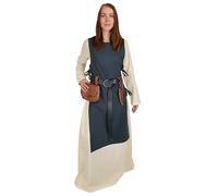 Vehi Mercatus Klassisches Wikinger ? berkleid Lykke- Baumwolle- Blau, Rot, Gr??n, Schwarz oder Braun- Mittelalter, LARP, Reenactment (Blau, XXXL)