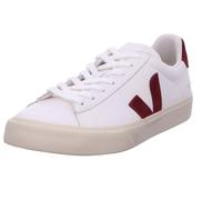 Schnürschuh in white_grenat - Gr. - 43