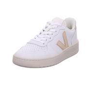 Veja V-10 Prime Leather Damen Schuhe weiß gold - 37