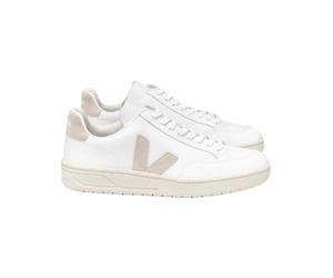 Veja Fair Trade - Ledersneakers - Unisex - V-12 - V-12 Extra-White Sable für Herren aus Baumwolle - Größe 43 - Weiß Weiß 43