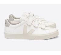 Veja Klett- Sneaker Damen - Recife Logo Chromefree Weiß (Extra White Pierre Natural) 37