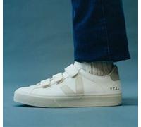 Veja Klett- Sneaker Damen - Recife Logo Chromefree Weiß (Extra White Pierre Natural) 41