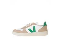 Veja Sneaker Herren - V-10 Chromefree Leather 42 Emeraude Sahara (weiß)