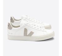 Veja Sneaker Herren - Campo Chromefree Weiß (Extra White Natural Suede) 45