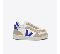 Veja Sneaker Herren - V-10 Chromefree Leather White Paros Sahara (Blau) 40