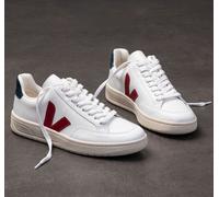 Veja Sneaker Herren - V-12 Leather Weiß (Extra White Marsala Nautico) 42