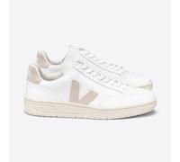 Veja Sneaker Herren - V-12 Leather Weiß (Extra White Sable) 44