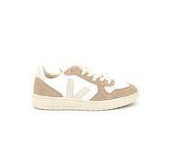 Veja Sneaker Damen - V-10 Leather 39 Weiß (Extra White Natural Sahara)