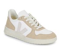 Veja Sneaker Damen - V-10 Leather 38 Weiß (Extra White Natural Sahara)