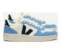 Veja V-10 Leather pure black aqua 42