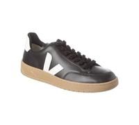 Veja V-12 Leather Damen Classy Leather Logo Low Sneker Sneaker, Schwarz , 39 EU