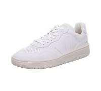 VEJA V 90 Leather Men's Trainers with OT Leather Side Logo Flat Lace (Nicht-gerade Weiss, EU 44)