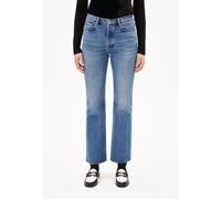 VELAARI | Jeans Flared Leg Mid Waist Ankle Bio-Baumwoll Mix Comfort-Stretch - blau (34-32)