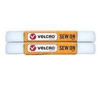 VELCRO Brand VEL-30694-USA Sew on Tape Velcro-Klebeband zum Aufnähen, 1,5 m x 1,9 cm, für Stoffe, Kleidung und Handwerk, Ersatz für Druckknöpfe und Knöpfe, zuschneidbar, Weiß, 5ft x 3/4 in