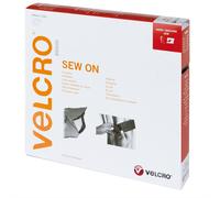 VELCRO® Klettband zum Aufnähen, Haken & Flausch 20mm x 10m Braun