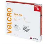 VELCRO® Klettband zum Aufnähen, Haken & Flausch 20mm x 10m Rot