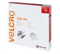 VELCRO® Klettband zum Aufnähen, Haken & Flausch 20mm x 25m Weiß