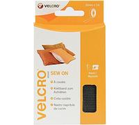 VELCRO® Klettband zum Aufnähen, Haken & Flausch 20mm x 1m Schwarz