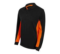 Velilla 105514 0/16 Poloshirt mit Langen Ärmeln, Schwarz, Größe S