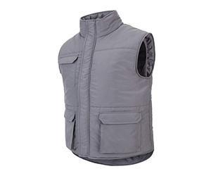 Velilla 105514 Poloshirt, zweifarbig langärmelig, Grau und Rot, Größe S
