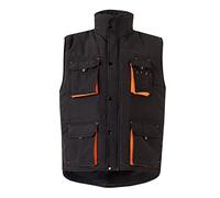 Velilla 105515 Poloshirt, zweifarbig, langärmelig, Marineblau und Neonorange, Größe XL