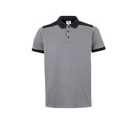 VELILLA 105519S Poloshirt, Stretch, zweifarbig, kurzärmelig, Grau und Schwarz, Größe L, Schwarz/Grau, L