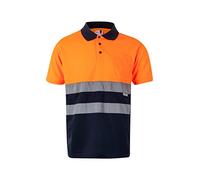 Velilla p173210 m Poloshirt, hohe Sichtbarkeit, zweifarbig