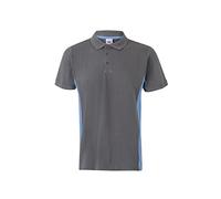 VELILLA Unisex Bicolor Manga Corta; Gris Y Celeste; Talla XL Zweifarbiges Poloshirt Mit Kurzen Ärmeln, Grau Und Himmelblau, XL EU