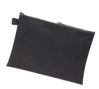 VELOFLEX 2725000 - Banktasche mit Reißverschluss, DIN A5, 1 Stück, Geldtasche aus robustem Textil, Transporttasche