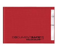 VELOFLEX 3271321 - Document Safe Kartenhülle, Kreditkartenhülle, RFID/NFC-Schutz, RFID-Blocker, 90 x 63 mm, rot, 1 Stück