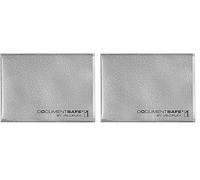 VELOFLEX 3271800 - Document Safe Kartenhülle, Kreditkartenhülle, RFID/NFC-Schutz, RFID-Blocker, 90 x 63 mm, grau, 1 Stück (Packung mit 2)