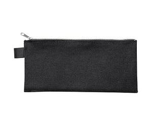 VELOFLEX Reißverschlussbeutel DIN lang schwarz/silber Textil, 1 St. St.
