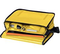 Veloflex Umhängetasche für Briefordner, gelb Überschlag mit Klettverschluss