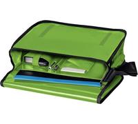 Veloflex Umhängetasche für Briefordner, grün Überschlag mit Klettverschluss