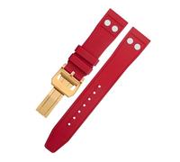 VELORE 21 mm naturfarbenes Fluorkautschuk-FKM-Gummi mit Nietenarmband für IWC-Armband Big Pilot Mark Portugieser Weiches Armband