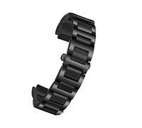 VELORE Edelstahl Lug End Watchband für Cartier Ballon Bleu Serie 20 * 12mm 18 * 11mm 14 * 8mm W6920046 Straps Frauen Armband(Black,20-12mm)