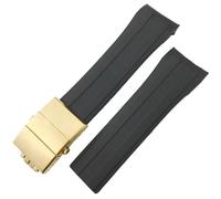VELORE Silikon-Gummi-Armband, 21 mm, 22 mm, Ersatz für MIDO M026 Ocean Star HydroConquest, wasserdichtes Sportuhrenarmband(Black golden,22mm)