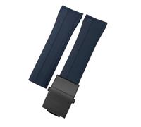 VELORE Silikon-Gummi-Armband, 21 mm, 22 mm, Ersatz für MIDO M026 Ocean Star HydroConquest, wasserdichtes Sportuhrenarmband(Blue black,22mm)