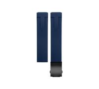 VELORE Sport-Uhrenarmbänder aus weichem Silikon für Tissot-Armband T048.417 Uhrenarmband T-Race T-Sports-Uhrenarmbänder Armband Wasserdicht Weichgummi 21 mm 20 mm(Blue black buckle,21MM)