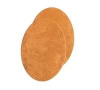 Velours-Leder Flecken Wildlederimitatflecken zum aufbügeln (caramel-braun, 1 Pack)