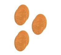 Velours-Leder Flecken Wildlederimitatflecken zum aufbügeln (caramel-braun, 3 Pack)